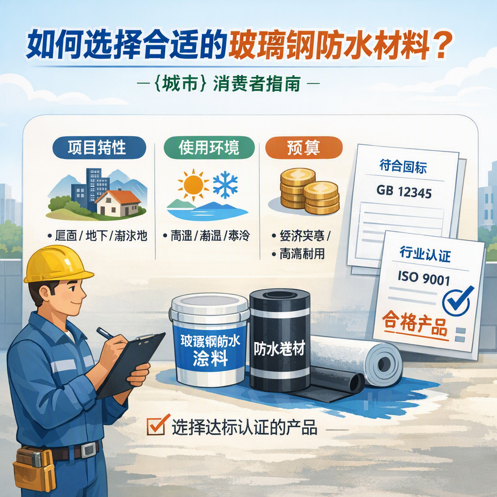 如何判定玻璃钢防水材料的合格标准？ 吴忠 消费者指南
