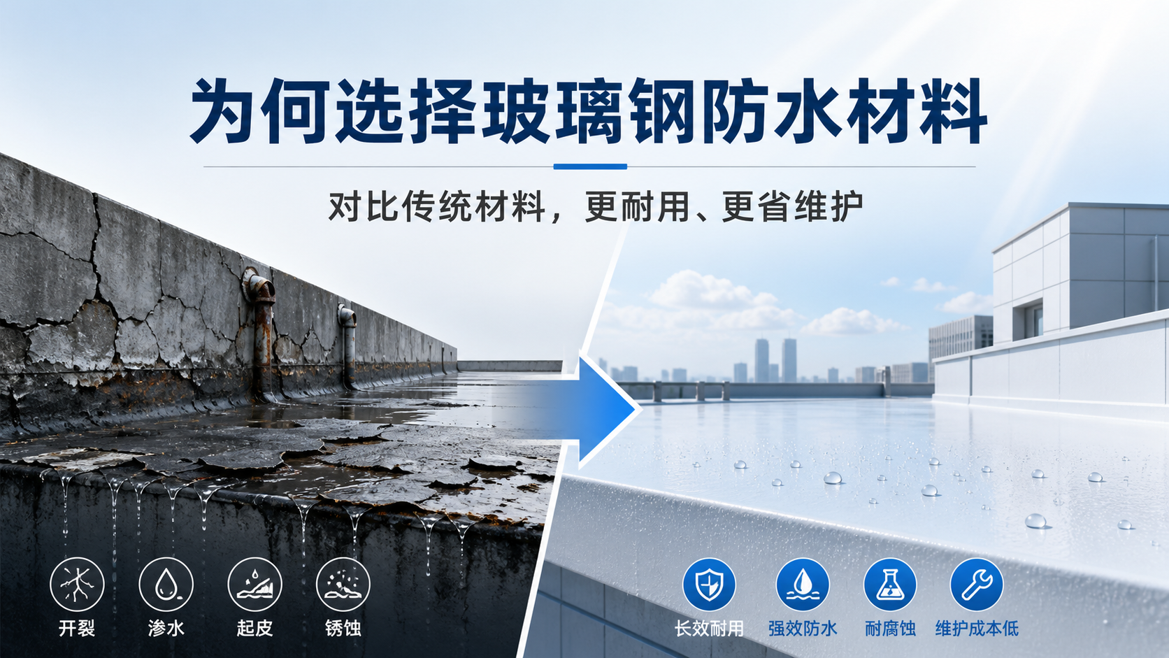 在吴忠，为何选择玻璃钢防水材料而非传统材料