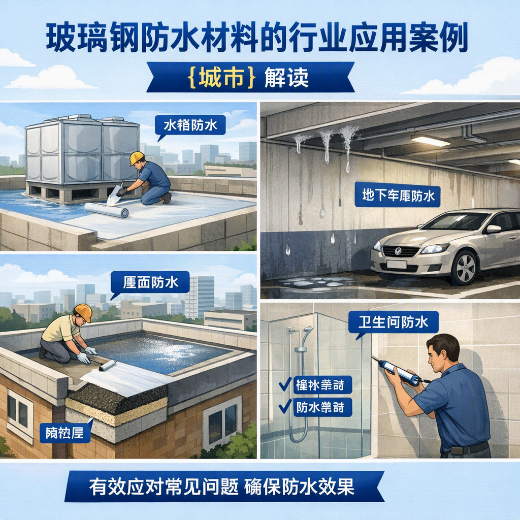 玻璃钢防水材料的行业应用案例,吴忠解读